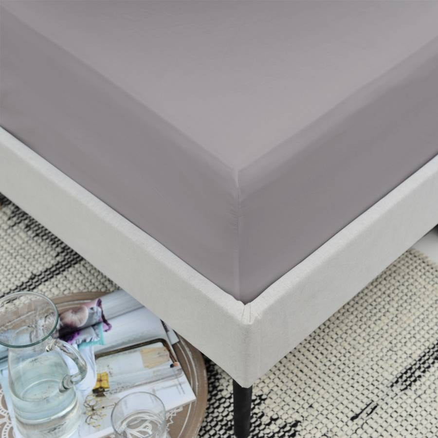 Single Extra Deep Fitted Sheet Grey