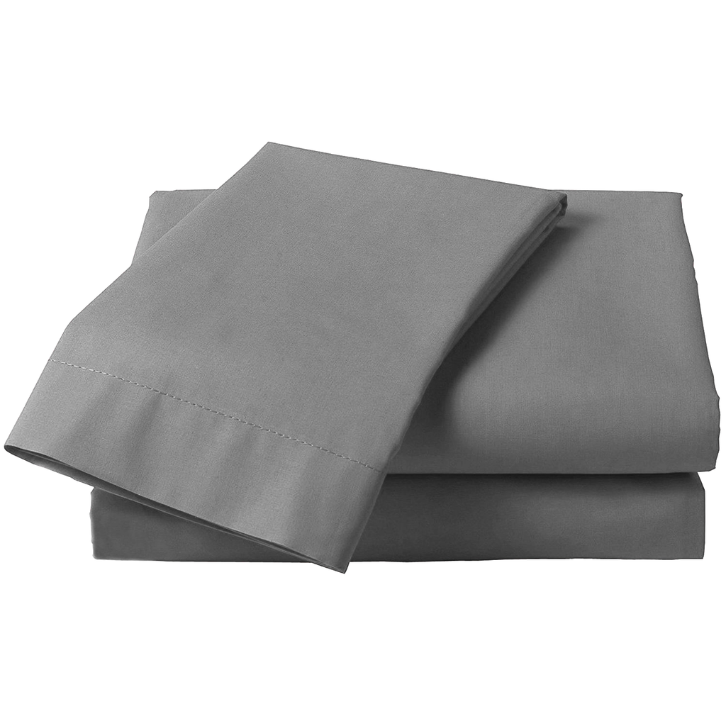 Pair of Pillowcases 180 Thread Grey