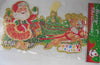 Christmas Santa on Sleigh 3D Window Sticker
