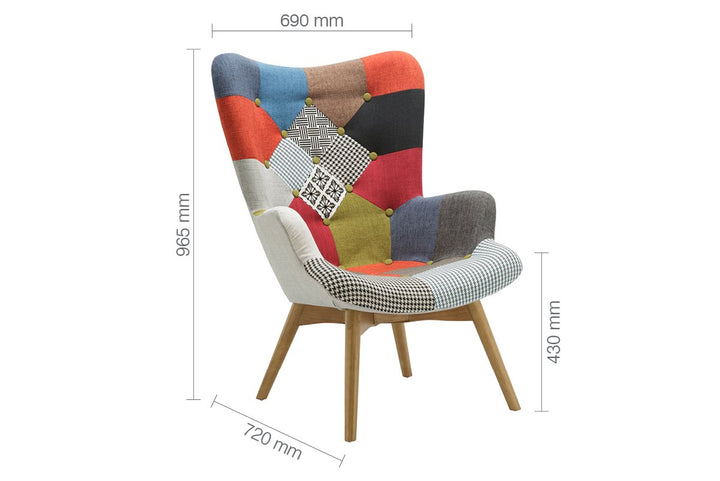 Birlea Sloane Chair (Self Assembly) (DHD)