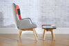 Birlea Sloane Footstool (Self Assembly) (DHD)