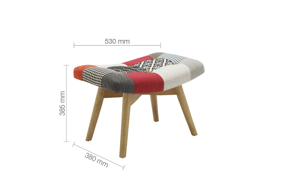 Birlea Sloane Footstool (Self Assembly) (DHD)