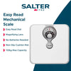 Salter Compact Mechanical Bathroom Scale with Magnifying Lens White