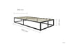Birlea Soho Metal Platform Bed (Self Assembly) (DHD)