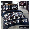 Spot 100% Cotton King Size Duvet Cover Set - Mulberry