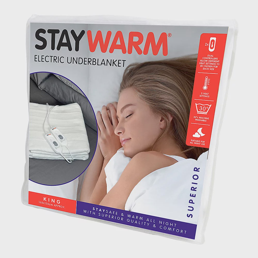 Staywarm  Superior Dual Control King Underblanket 160x150cm