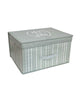 Jumbo Fabric Neat and Tidy Design Storage Grey Chest