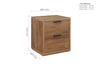 Birlea Stockwell 2 Drawer Bedside (Self Assembly) (DHD)