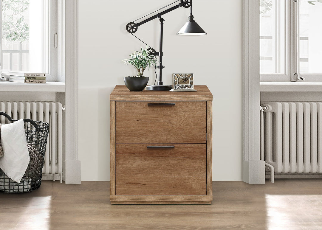 Birlea Stockwell 2 Drawer Bedside (Self Assembly) (DHD)