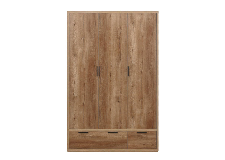 Birlea Stockwell 3 Door 2 Drawer Wardrobe (Self Assembly) (DHD)