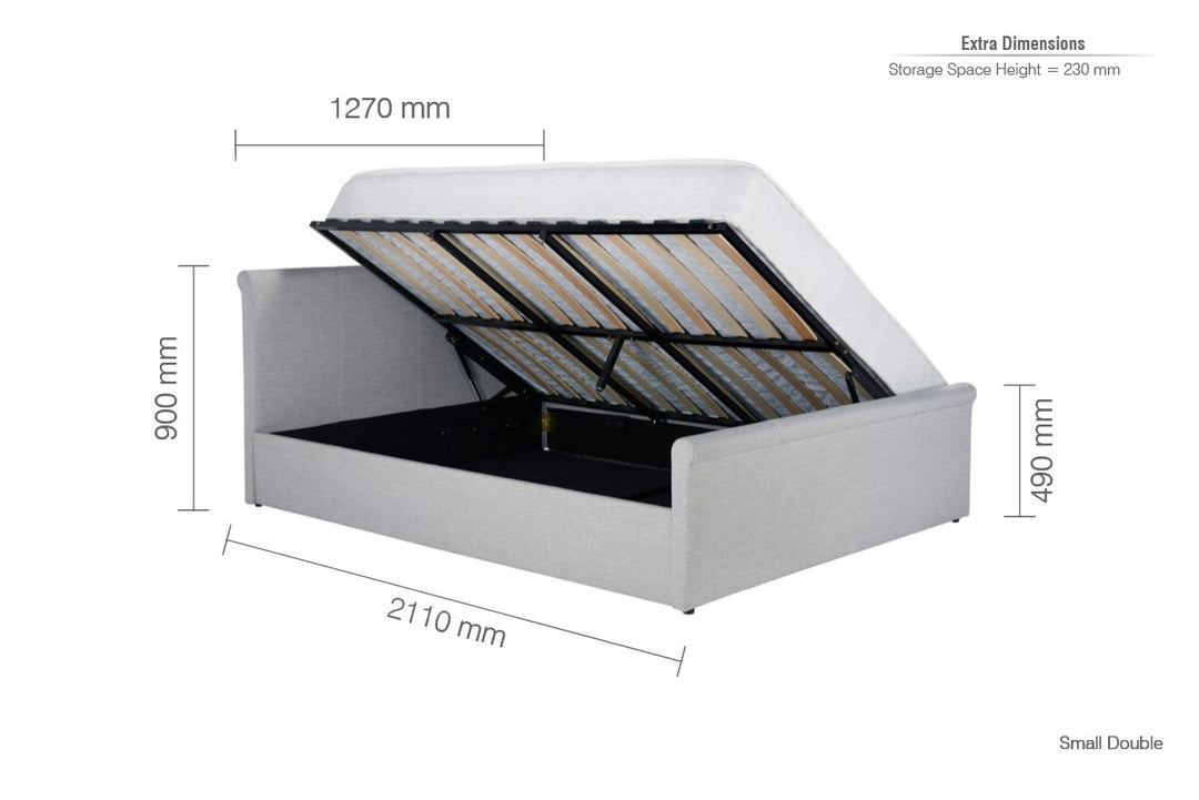 Birlea Stratus Ottoman Bed (Self Assembly) (DHD)