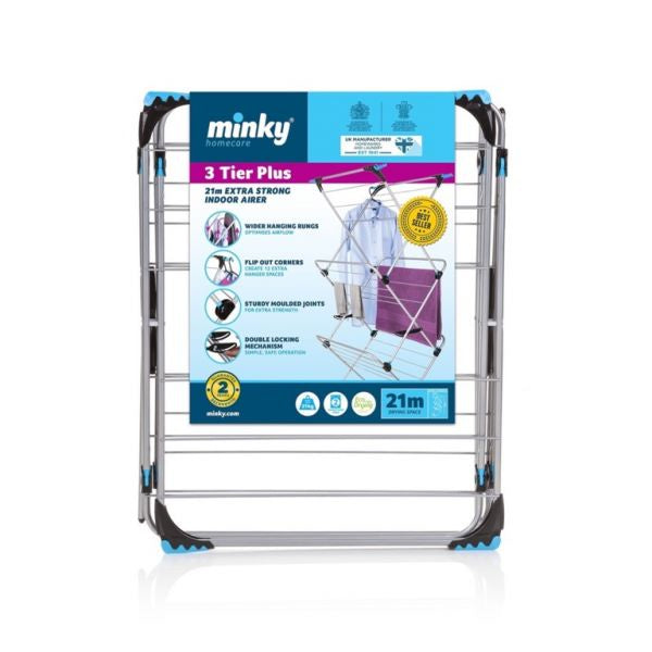 Minky 3 tier plus indoor clothes airer