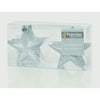 Premier 100mm Glitter Stars Pack 6 Silver