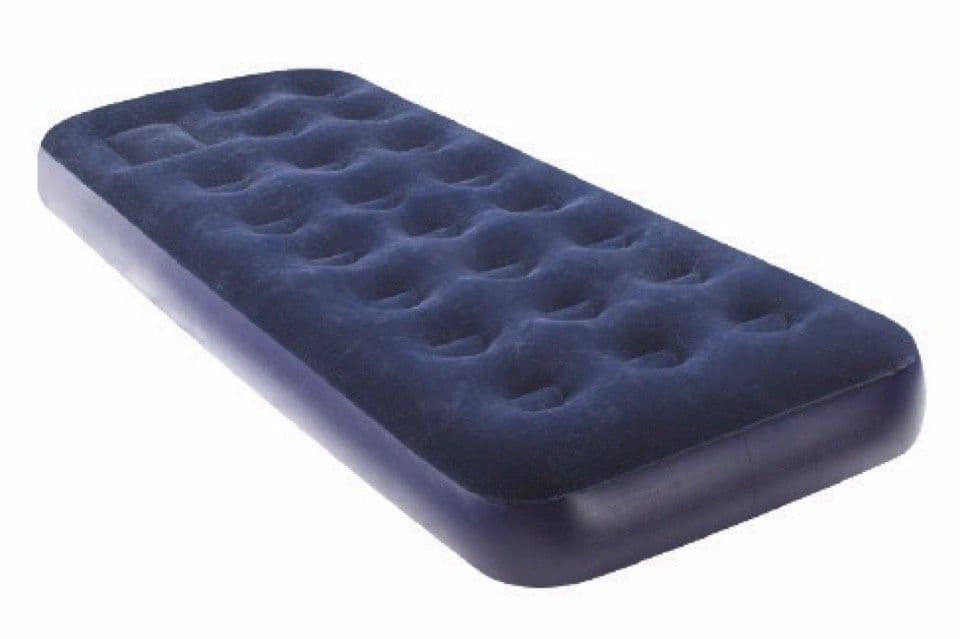 Summit Inflatable Flocked Airbed Single