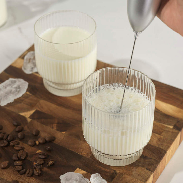 Salter Handheld Electric Milk Frother Silver