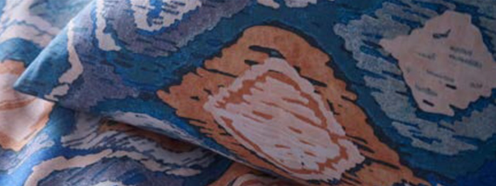 Tangiers Duvet Cover Set Blue Double