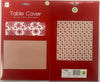 Plastic Xmas Table Cover 120x180cm Snowflake