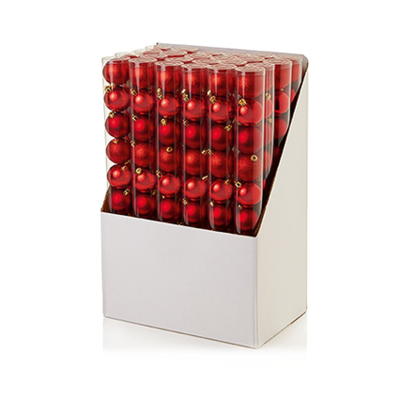 Premier 10 x 60mm Shatterproof Baubles Red
