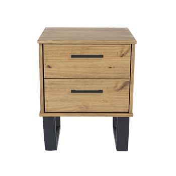 Texas - 2 Drawer Bedside Cabinet (Self Assembly) (DHD) Image 1