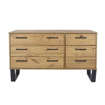 Texas 3+3 Dwr Wide Chest Tx533topx1 Txchestlegx1 (Self Assembly) (DHD) Image 1