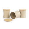 Salter Malmo 3 Piece Tea Coffee Sugar Canister Set Beige