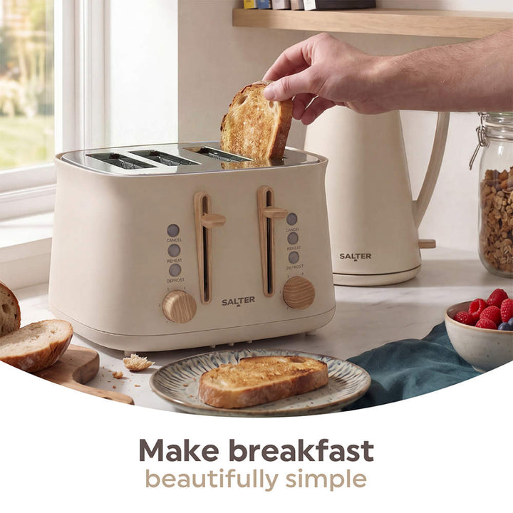 Salter Malmo 4 Slice Toaster Stone