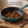 Salter Chester 26cm Cast Iron Skillet Frying Pan Green