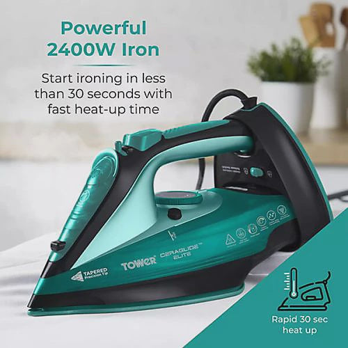 Tower Ceraglide Cordless Iron Teal 116676