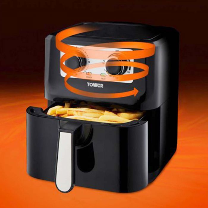 Tower Vortx 5Ltr Single Basket Air Fryer Black