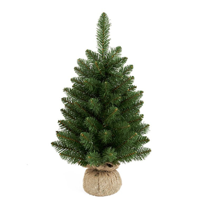 Premier 45cm Green Burlap Tree with Fraser Tips