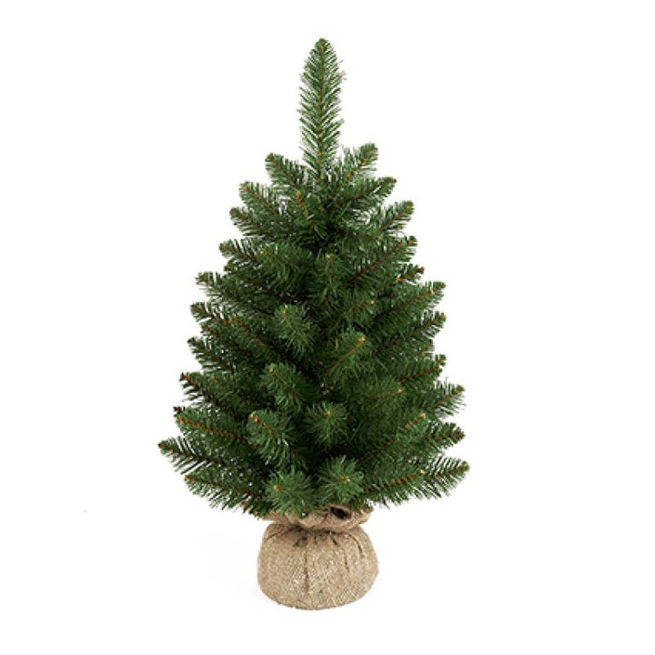 Premier 45cm Green Burlap Tree with Fraser Tips