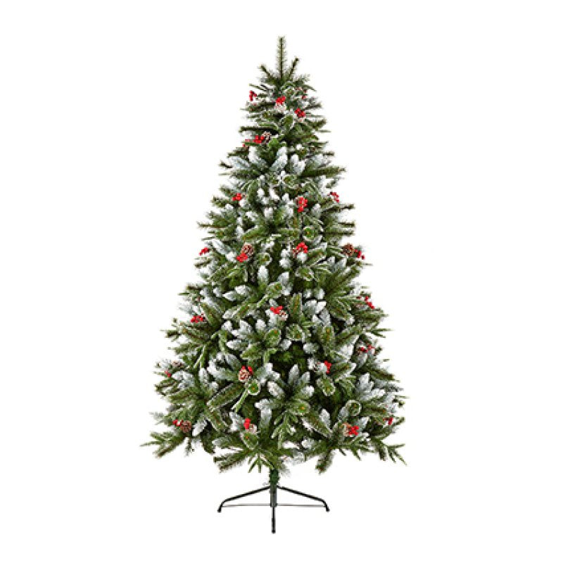 Premier New Jersey Spruce 2.1m Xmas Tree with Cones &amp; Berries