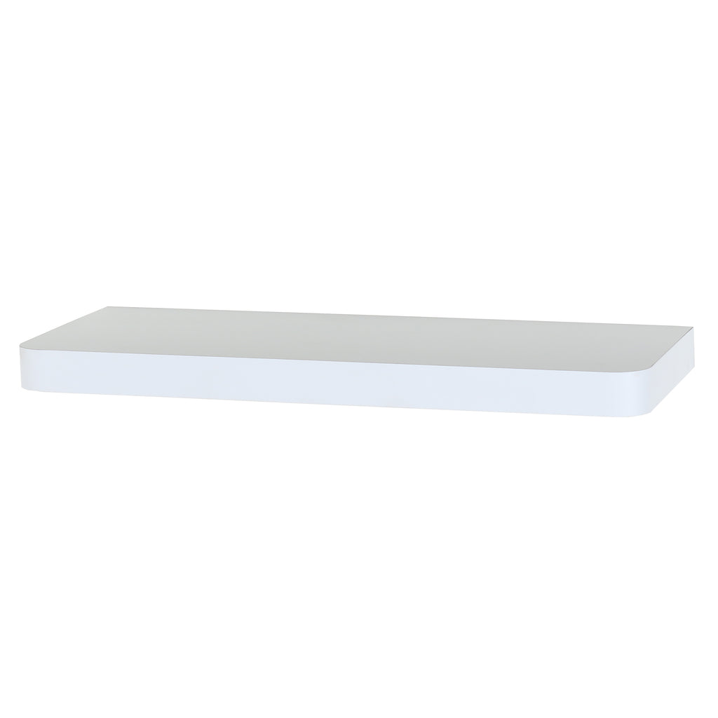 Trent - Narrow Floating Shelf Kit - Matt White 80 x 14.5cm (DHD) Image 1