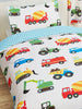 Bright Trucks Duvet Cover Set Single