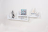 Tweed, Floating Two Tier Wall Shelf - White Foil (DHD) Image 1