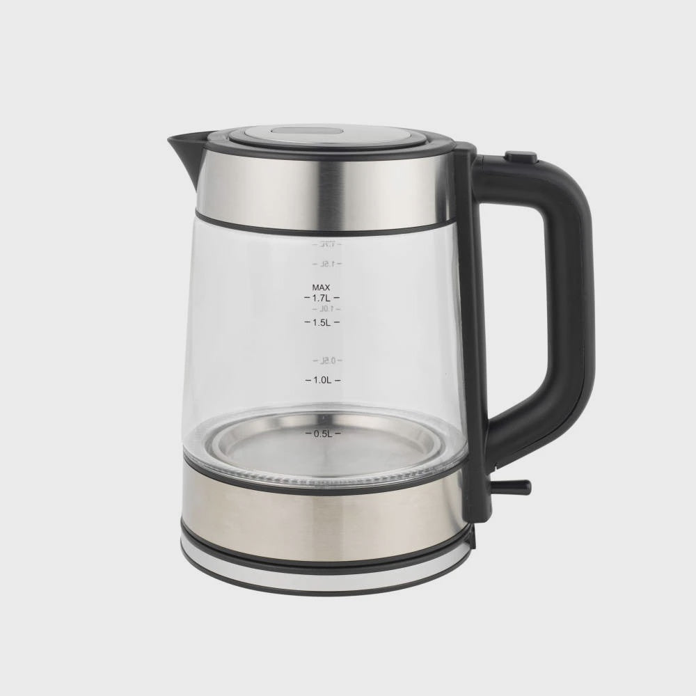 Progress Glass Kettle – 1.7L Capacity - Silver