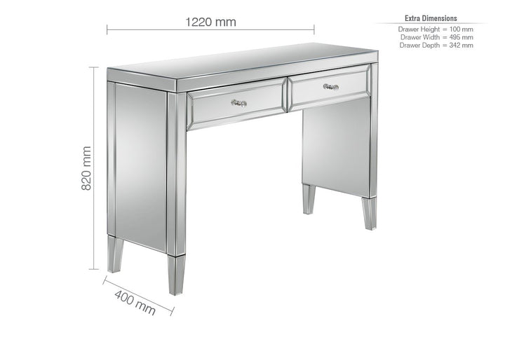 Birlea Valencia 2 Drawer Dressing Table (DHD)