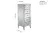 Birlea Valencia 5 Drawer Narrow Chest (DHD)