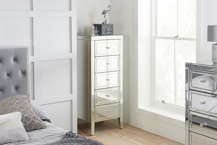 Birlea Valencia 5 Drawer Narrow Chest (DHD)
