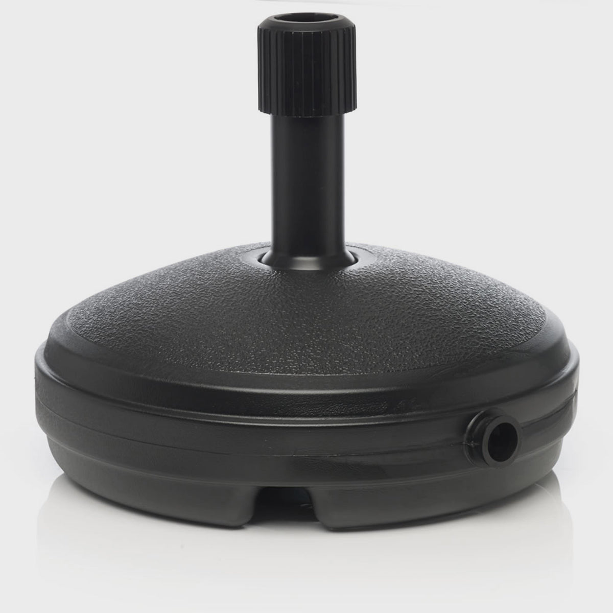 Black 32cm round parasol base
