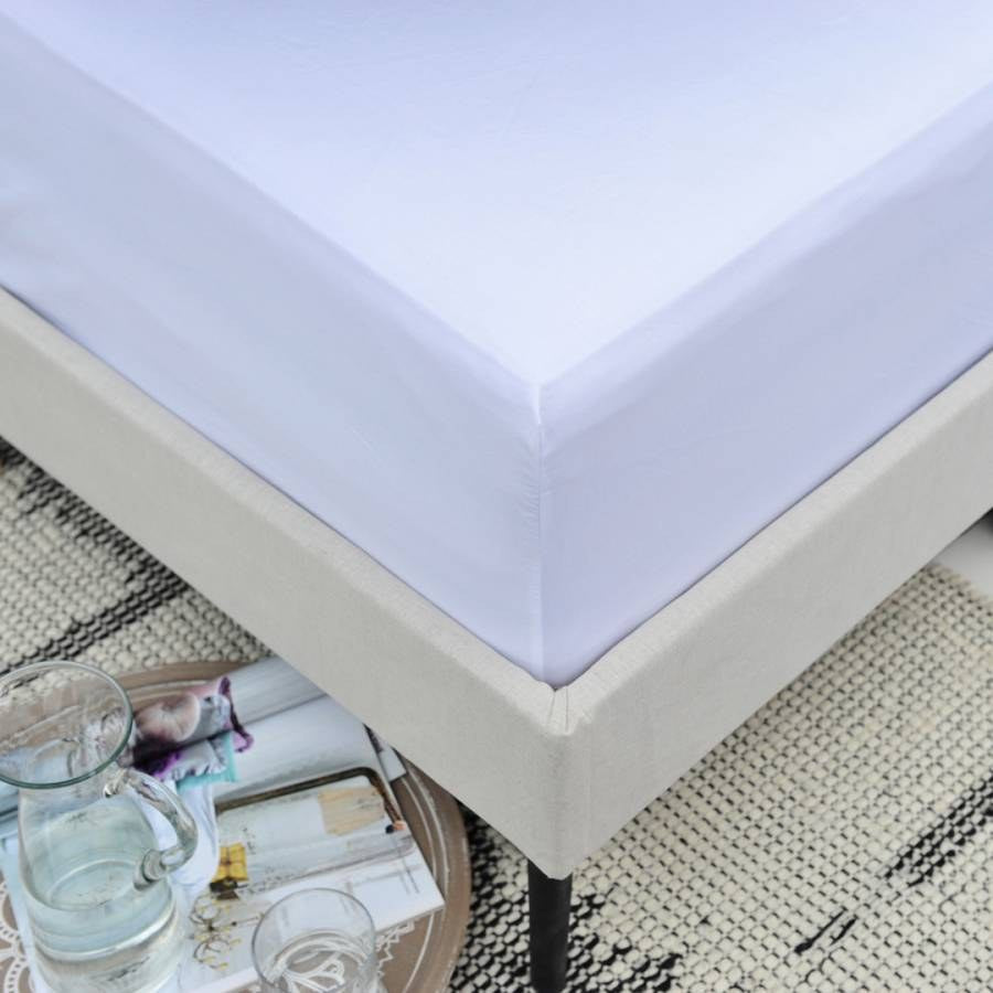 Single Extra Deep Fitted Sheet White