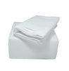 Indulgence Flannelette Flat Sheet White