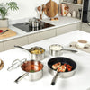 Salter Timeless Collection Stainless Steel 5 Piece Pan Set