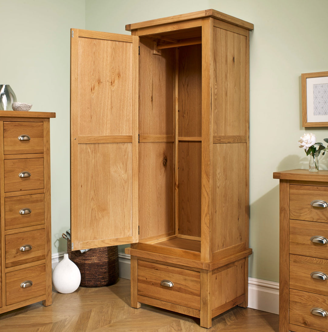 Birlea Woburn 1 Door 1 Drawer Wardrobe (Self Assembly) (DHD)