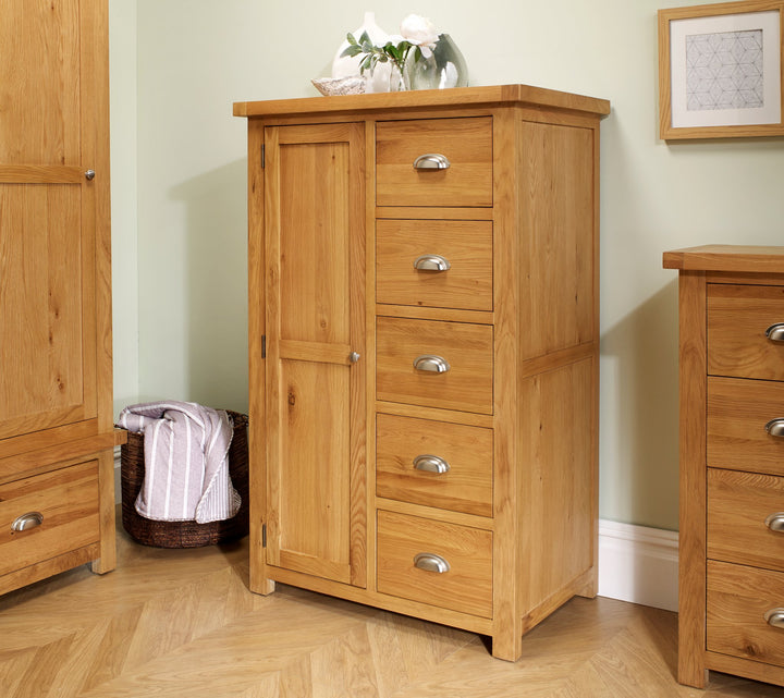 Birlea Woburn 1 Door 5 Drawer Wardrobe (DHD)