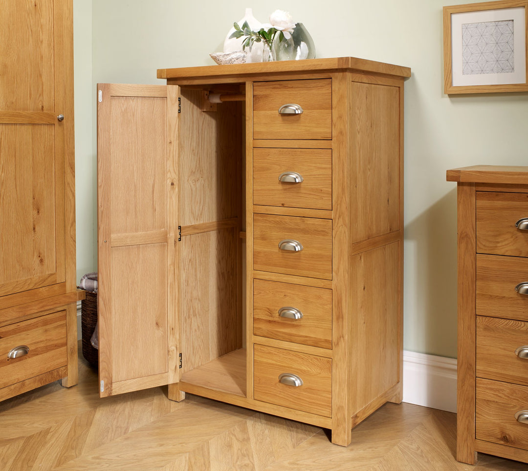 Birlea Woburn 1 Door 5 Drawer Wardrobe (DHD)