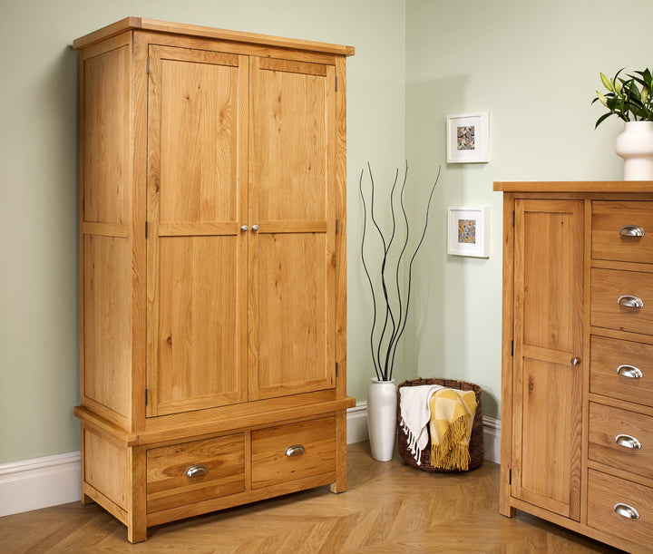 Birlea Woburn 2 Door 2 Drawer Wardrobe (Self Assembly) (DHD)
