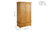 Birlea Woburn 2 Door 2 Drawer Wardrobe (Self Assembly) (DHD)