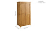 Birlea Woburn 2 Door Wardrobe (Self Assembly) (DHD)