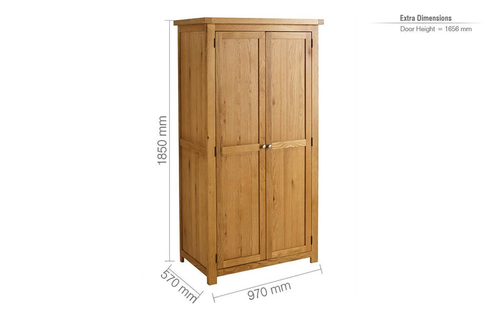 Birlea Woburn 2 Door Wardrobe (Self Assembly) (DHD)